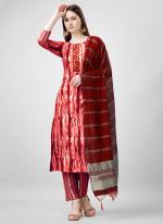 Rayon  Maroon Daily Wear Printed Readymade Salwar Suit