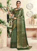 Dharmavaram Silk Green Festival Wear Weaving Saree