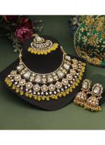   Wedding Wear  Yellow Choker Necklace Set