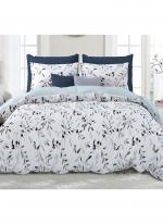 Cotton White Printed Bed Sheets(100*108)