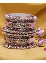   Wedding Wear  Velvet Thread Work Bangle Set