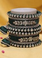   Wedding Wear  Velvet Thread Work Bangle Set