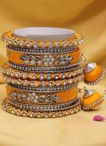   Wedding Wear  Velvet Thread Work Bangle Set