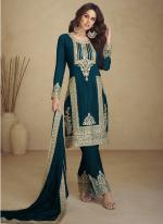 Georgette Morpeach Party Wear Embroidery Work Straight Suit