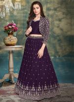   Wedding Wear  Purple Readymade Lehenga Choli