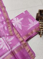 Maheshwari Silk Pink Casual Wear Shibori Work Dress Material