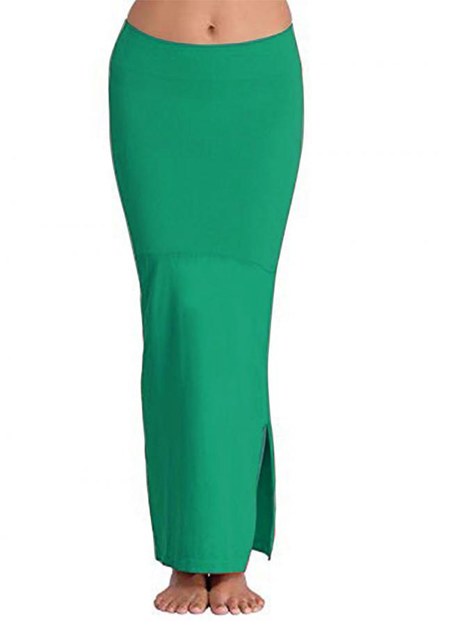 Green Cotton Daily Wear Plain Shapewear