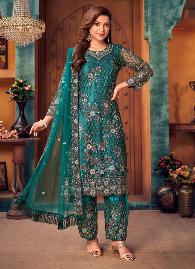 Rama Net Party Wear Embroidery Work Salwar Suit