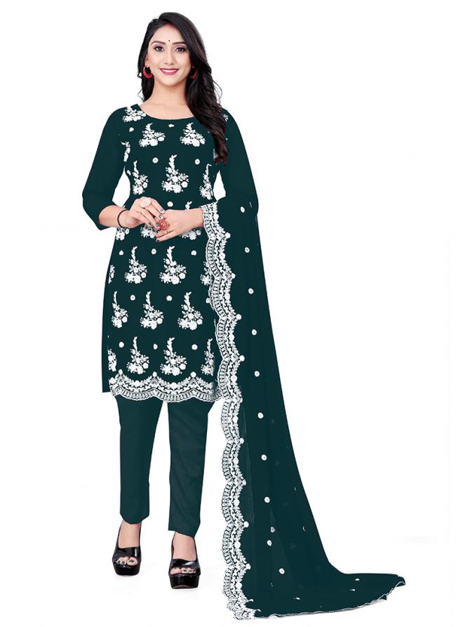 Rama Georgette Casual Wear Embroidery Work Salwar Suit