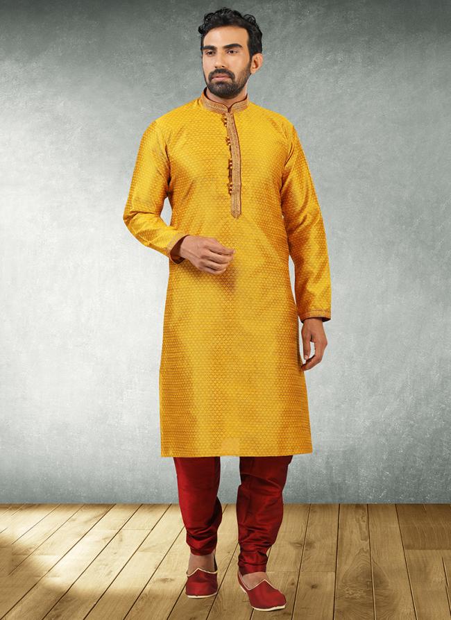 Fire Jaqurd silk brocade Party Wear Fancy Kurta Pajama