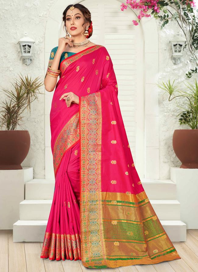 Rani Silk Traditional Wear Weaving Saree