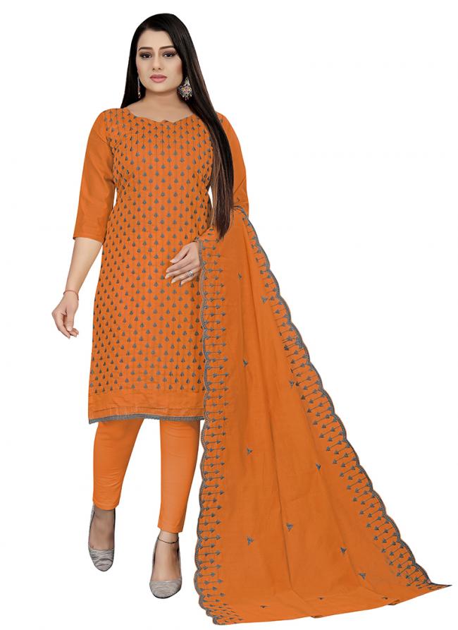 Fanta Chanderi cotton Casual Wear Heavy thread embrodiery Salwar Suit