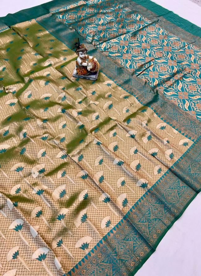 Beige Pure Silk Festival Wear Weaving Saree