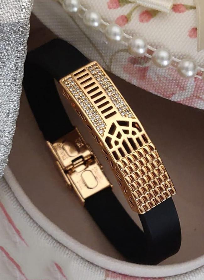 Latest Premium Quality Fancy Designer Rose Gold  American Diamond  Gents Bracelet