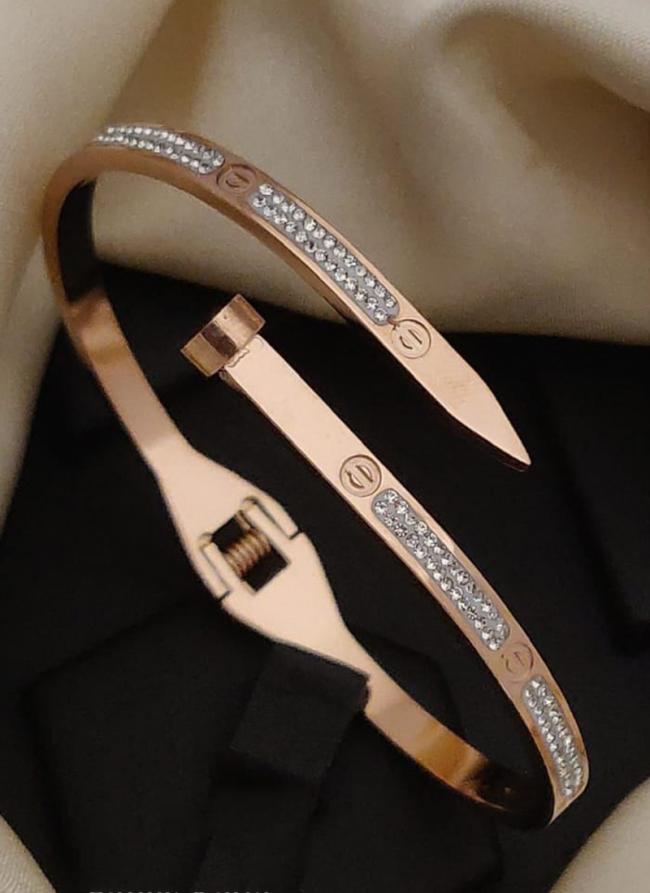 Exclusive Rakhi Special Rose Gold American Diamond Fancy Designer Superhit Most Demanding Bracelets