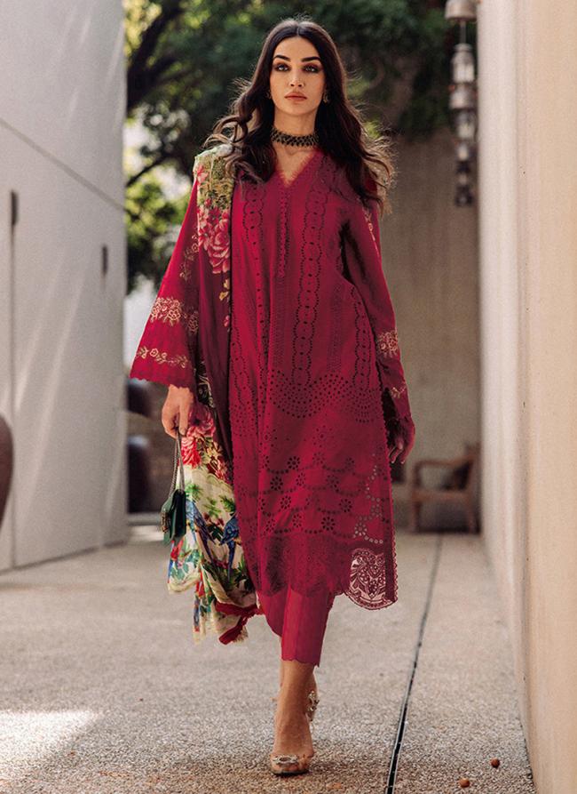 Rani Cotton Festival Wear Embroidery Work Pakistani Suit