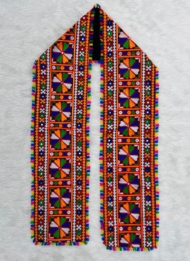 Multi Color Silk Festival Wear Hand Work Dupatta