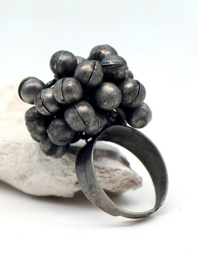   Party Wear  Silver Oxidized Ring