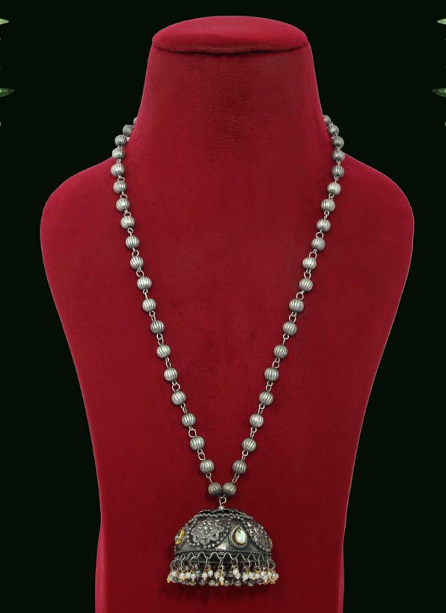  Party Wear  Silver Wholesale Oxidized Necklace Set