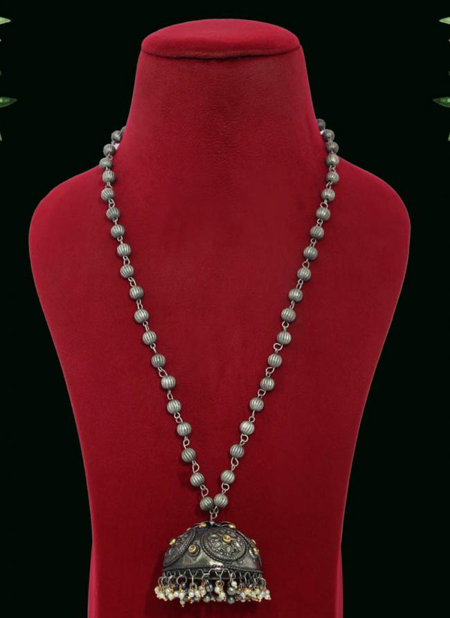   Party Wear  New Silver Wholesale Oxidized Necklace Set