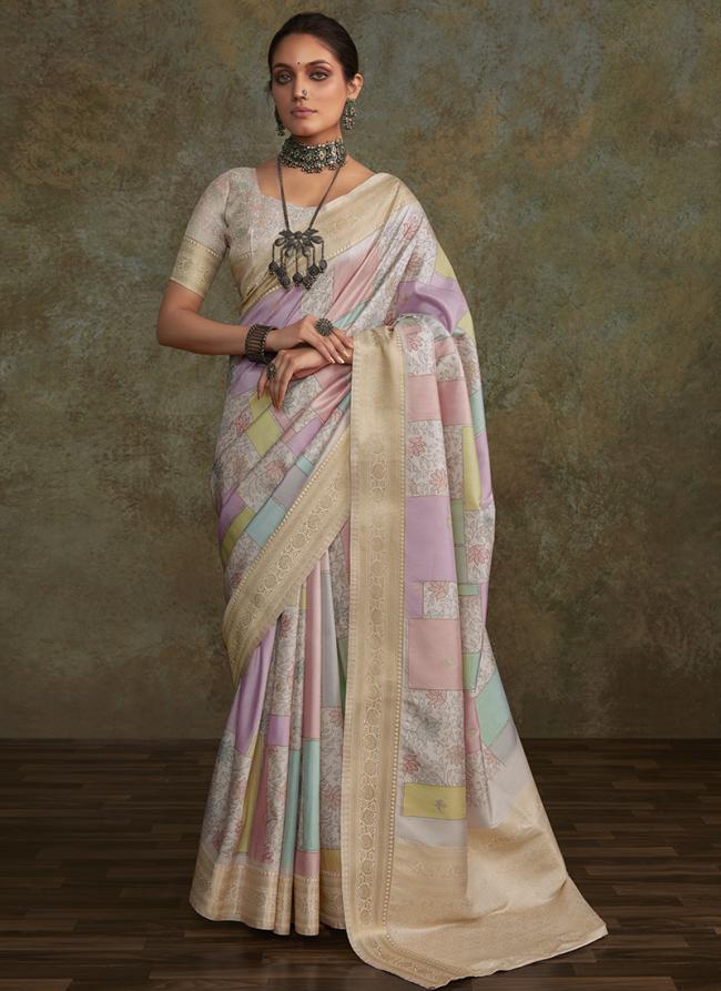 Soft Silk Multi Colour Traditional Wear Weaving Saree