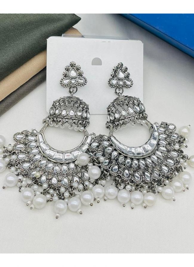   Festival Wear  Silver Oxidised Earrings