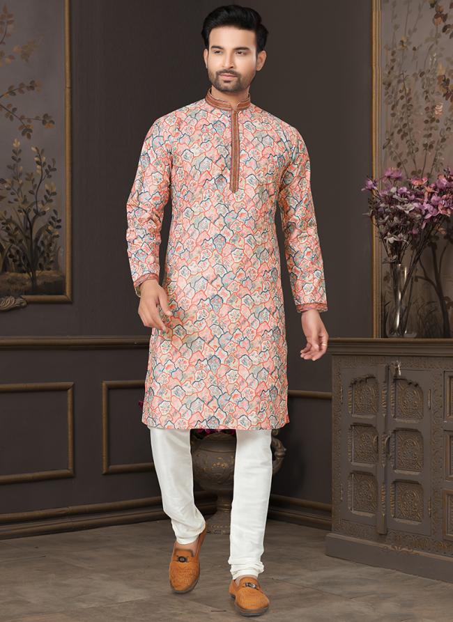 Heavy Cotton Multi Color Party Wear Digital Printed Readymade Kurta Pajama