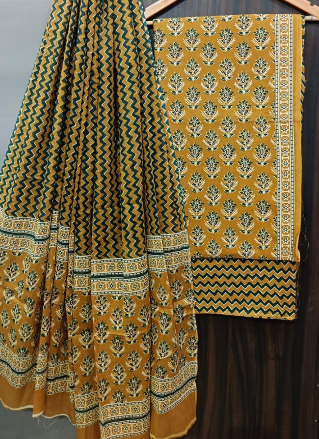 Yellow Cotton Festival Wear Digital Printed Salwaar Suit