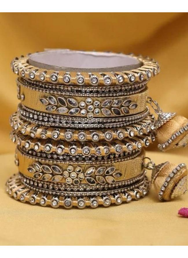   Wedding Wear  Velvet Thread Work Bangle Set