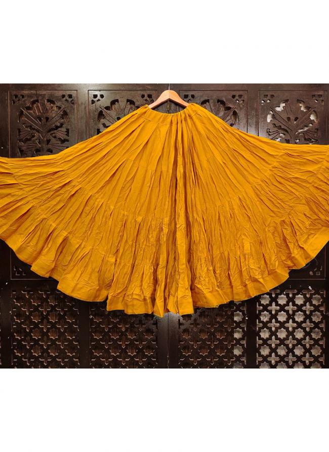 Rayon Amber Navratri Wear Frill Readymade Lehenga