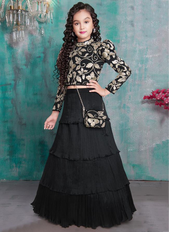   Wedding Wear  Black Readymade Lehenga Choli